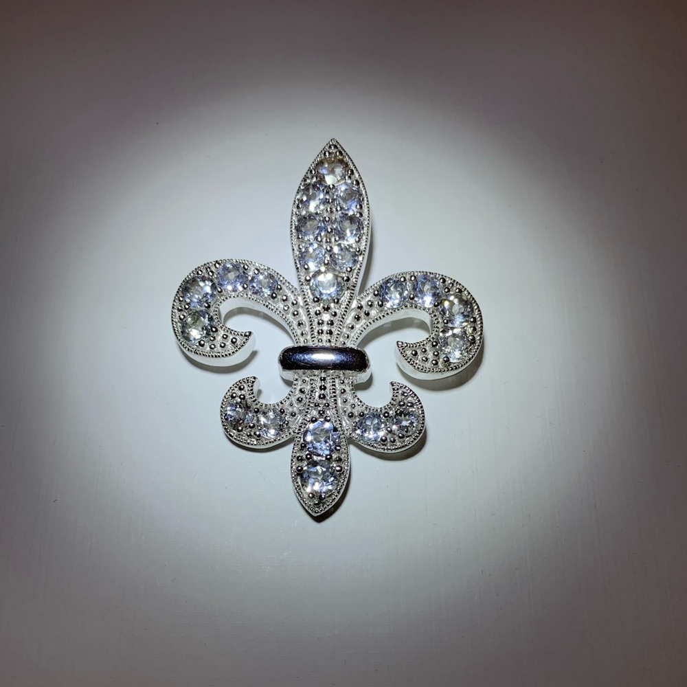 Silver Fluer de Lis Broach